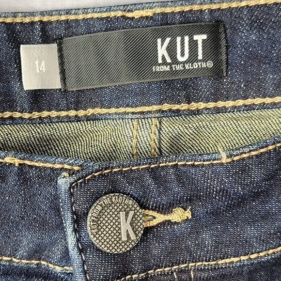 NWT Kut from the Kloth Mid Rise Boyfriend Jean Sz 14 Medium Wash - Picture 10 of 14